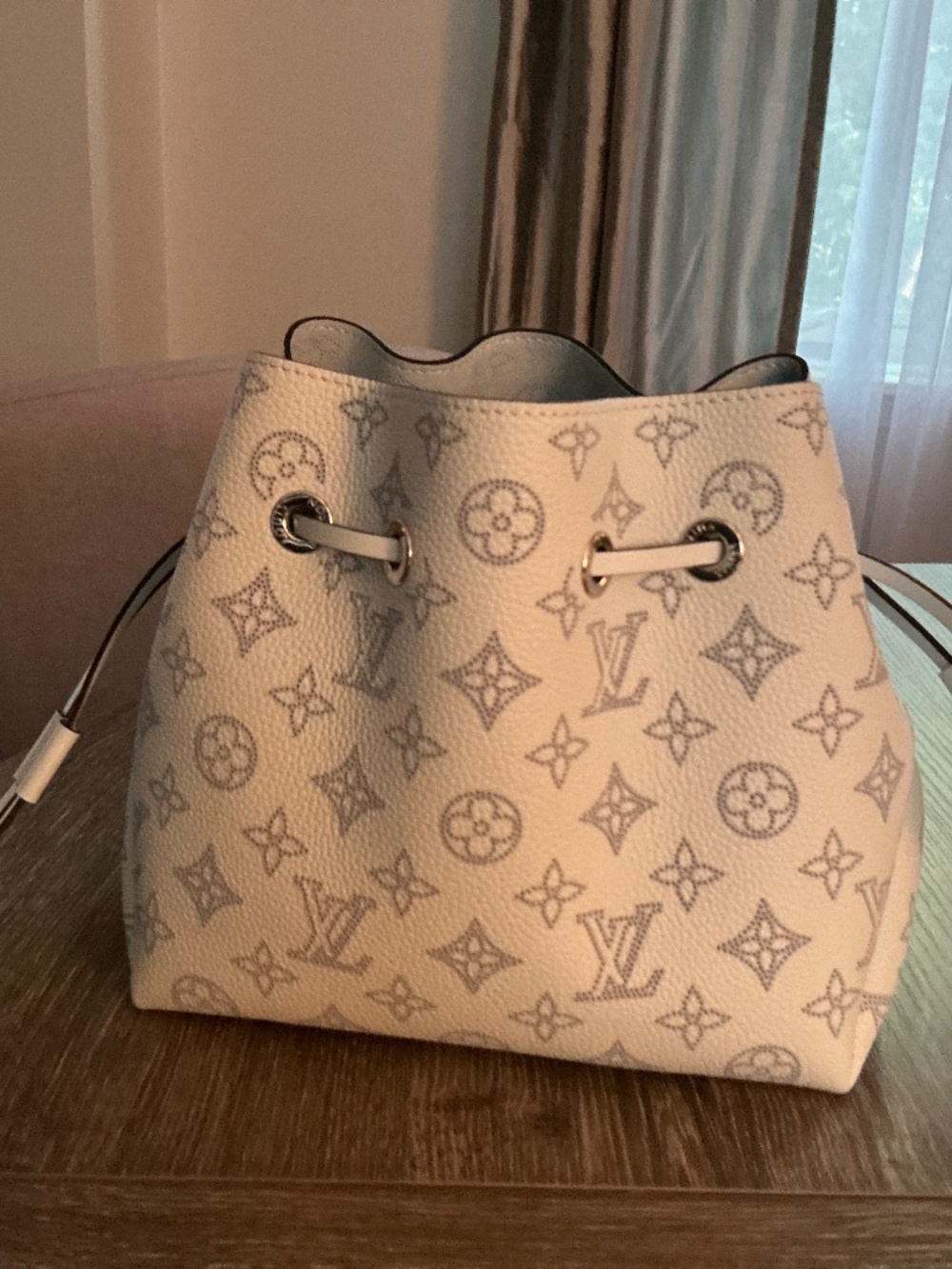 Beautiful new never used, light blue LV leather bag